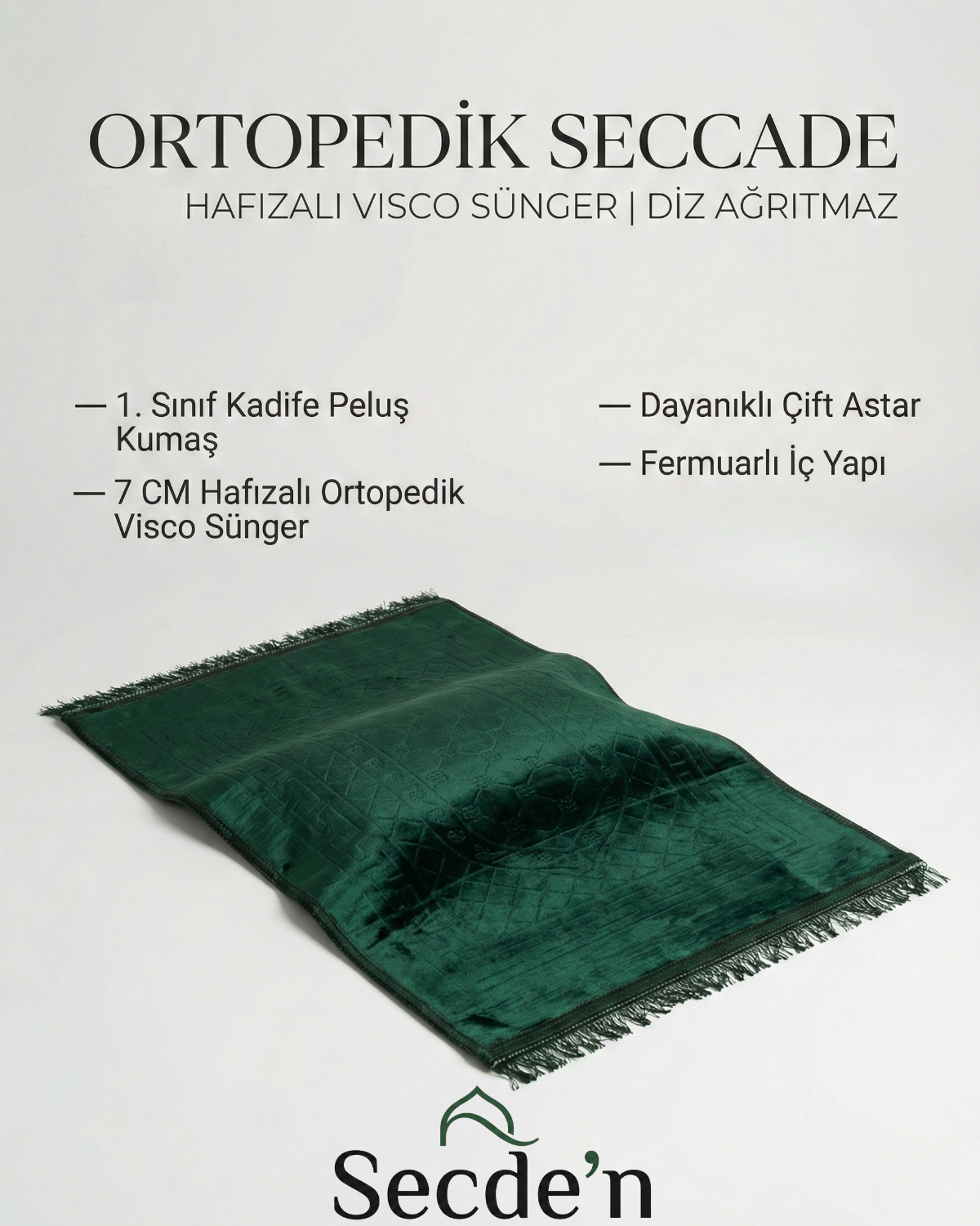 SecdeKonfor™ – Ortopedik Destekli Seccade
