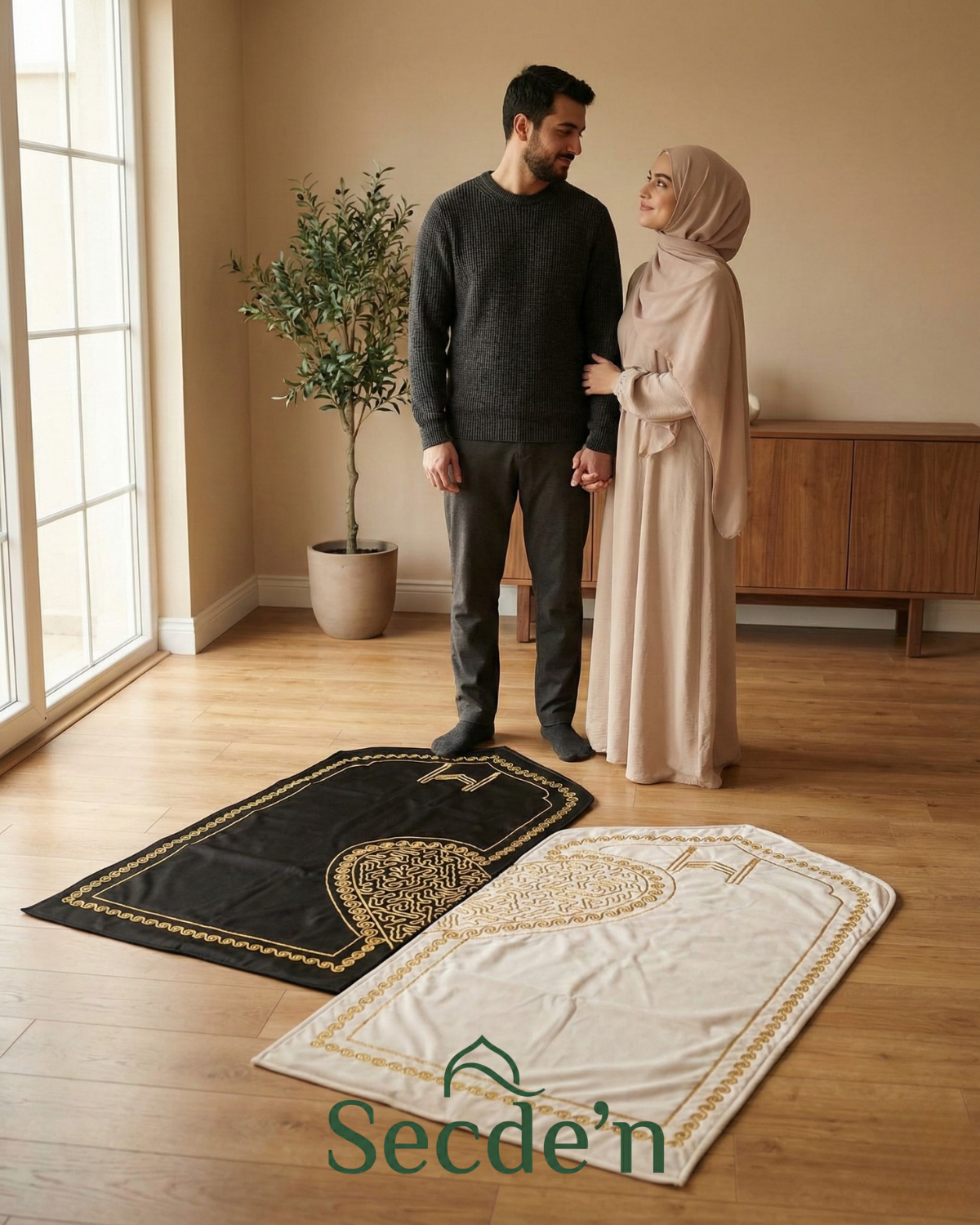 Birlikte Secde, Kalpler Bir 💞 Özel Çift Seccadesi